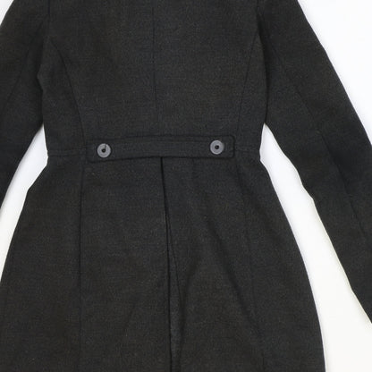 Womens UK Size XS Zara Grey Overcoat