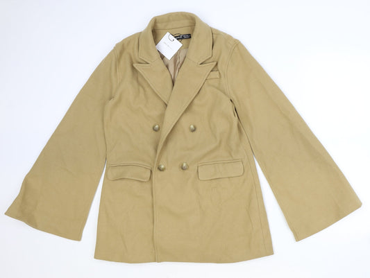SheIn Womens Brown Jacket Size M Button
