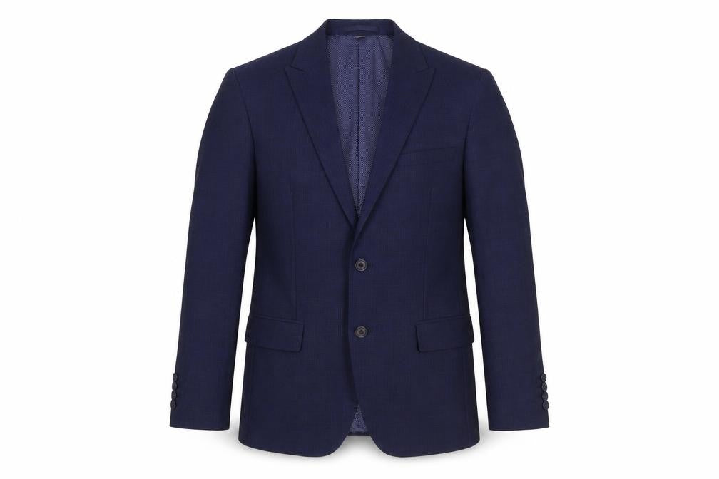 Mens UK Size 40 Marks and Spencer Regular Blue Suit Jacket