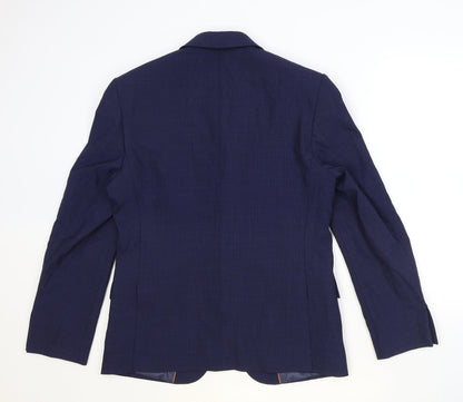 Mens UK Size 40 Marks and Spencer Regular Blue Suit Jacket