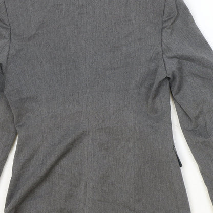 Slaters Womens Grey Polyester Jacket Blazer Size 6