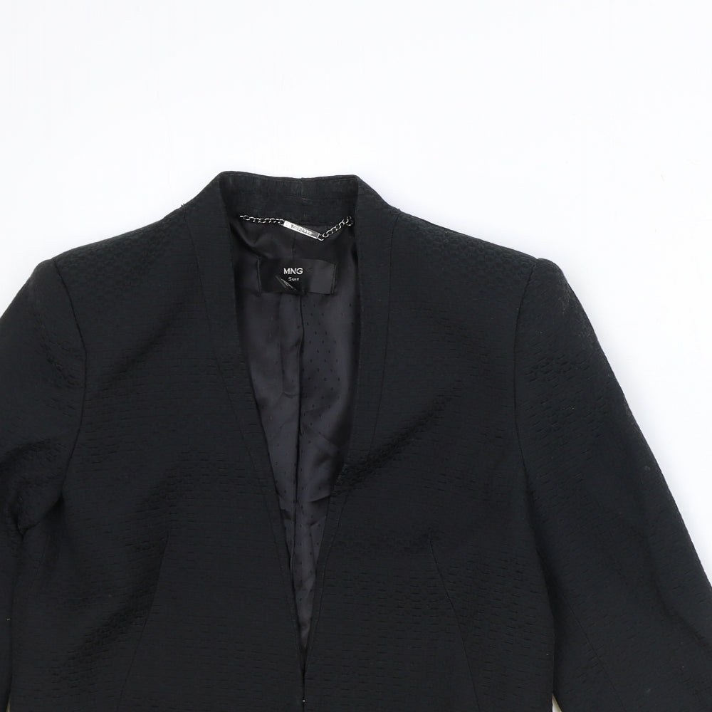 Womens UK Size XS MNG Regular Black Blazer