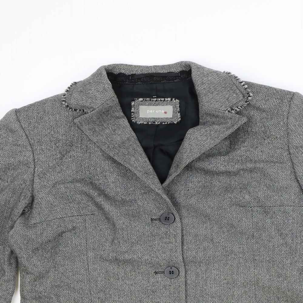 Marks and Spencer Womens Green Polyester Jacket Blazer Size 10