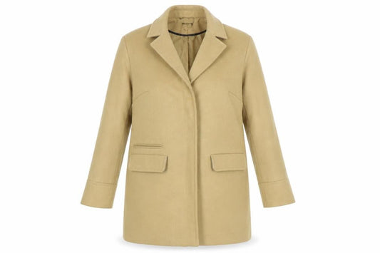 Womens UK Size 4 Topshop Brown Overcoat
