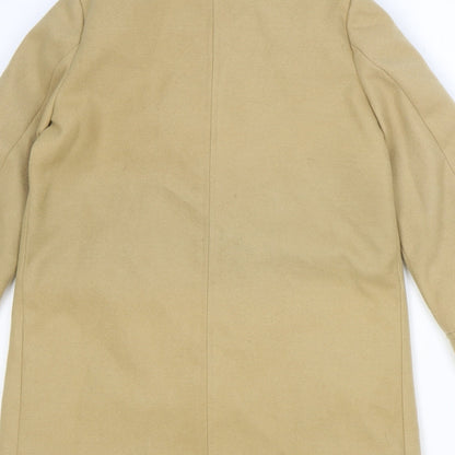Womens UK Size 4 Topshop Brown Overcoat
