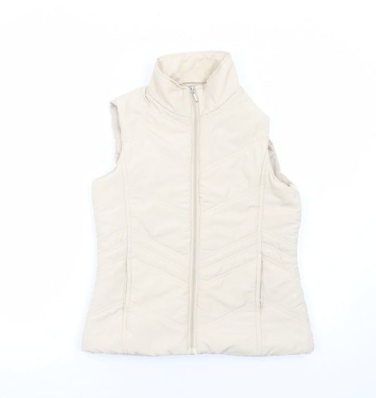 Womens UK Size S Mia Moda Ivory Gilet