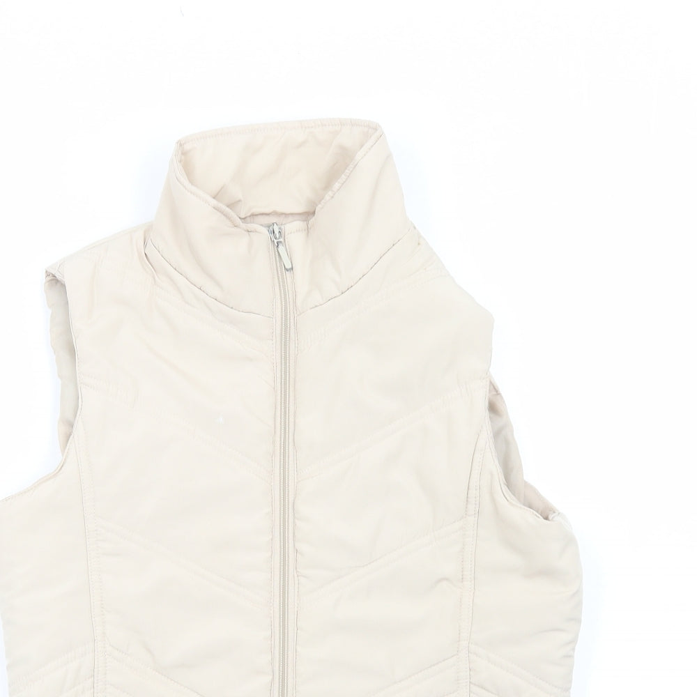 Womens UK Size S Mia Moda Ivory Gilet