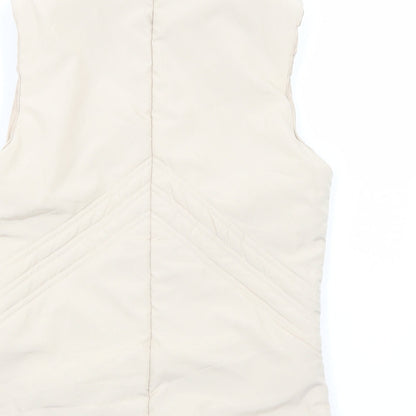 Womens UK Size S Mia Moda Ivory Gilet