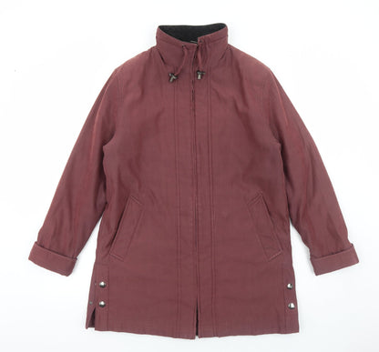 George Womens Red Jacket Size 12 Zip