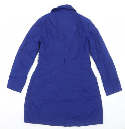 Womens UK Size 8 Marks and Spencer Blue Trench Coat