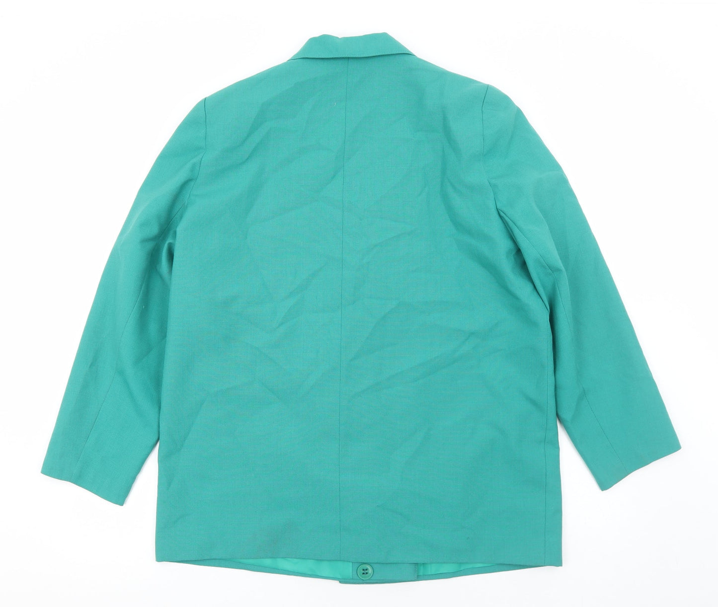 Belvoir Connections Womens Green Jacket Blazer Size L Button