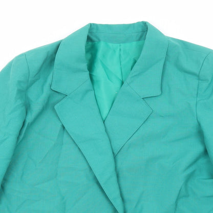 Belvoir Connections Womens Green Jacket Blazer Size L Button