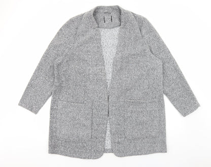 Marks and Spencer Womens Grey Overcoat Blazer Size L