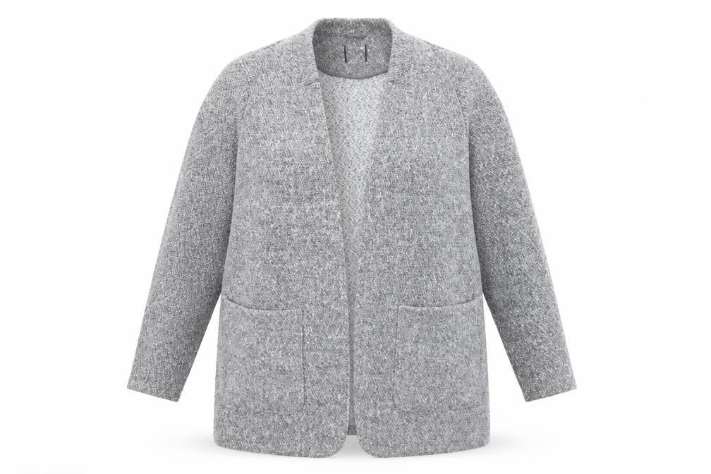 Marks & Spencer Womens Grey Overcoat Blazer Size L