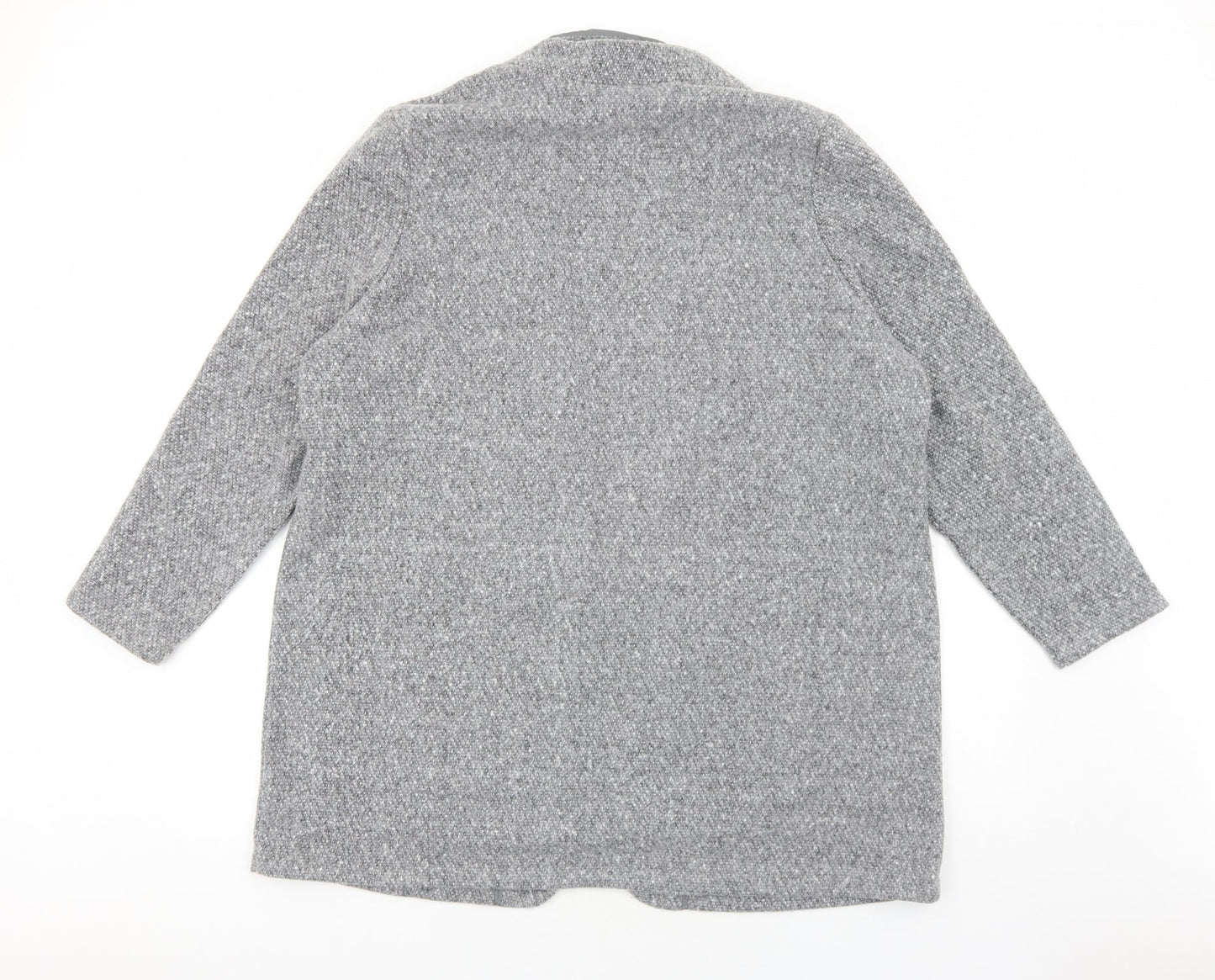 Marks and Spencer Womens Grey Overcoat Blazer Size L