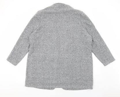 Marks and Spencer Womens Grey Overcoat Blazer Size L