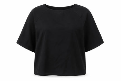 Womens UK Size 6 Seraphine Black Basic T-Shirt