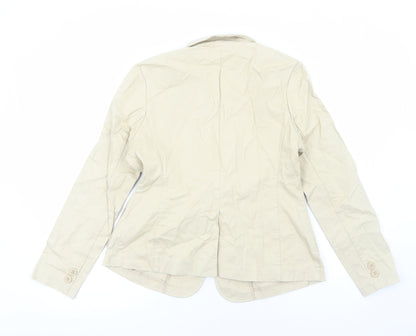 Gap Womens Beige Jacket Blazer Size L Button