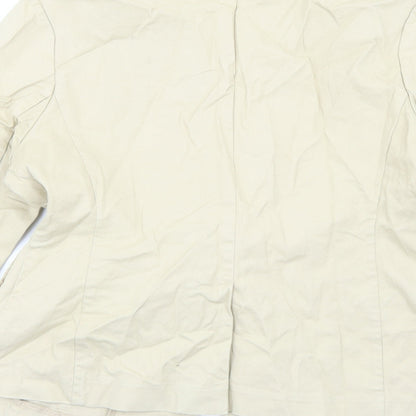 Gap Womens Beige Jacket Blazer Size L Button