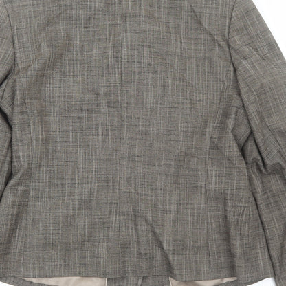 Autonomy Womens Brown Jacket Blazer Size 14 Button