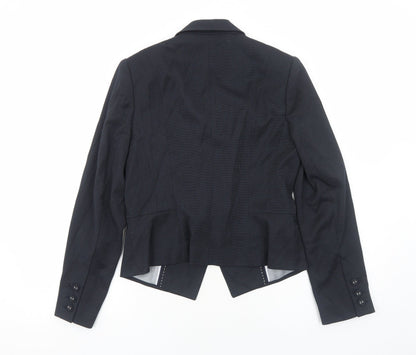 Marks and Spencer Womens Blue Polyester Jacket Blazer Size 10