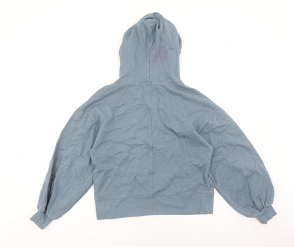 George Womens Blue Cotton Pullover Hoodie Size S Pullover