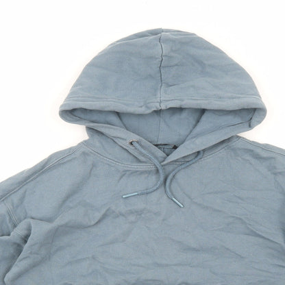 George Womens Blue Cotton Pullover Hoodie Size S Pullover
