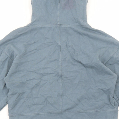 George Womens Blue Cotton Pullover Hoodie Size S Pullover