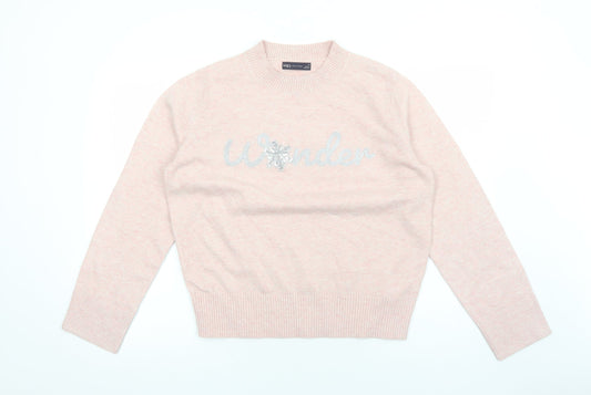 Womens UK Size M Marks and Spencer Pink Pullover Jumper