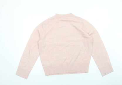 Womens UK Size M Marks and Spencer Pink Pullover Jumper