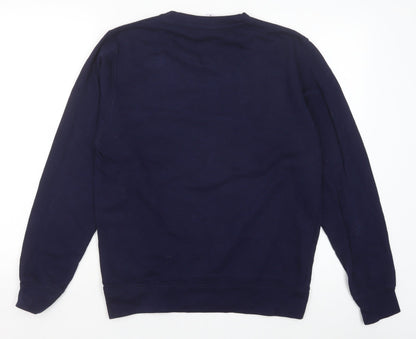 Preworn Womens Blue Cotton Pullover Sweatshirt Size S Pullover - Reach for the Stars