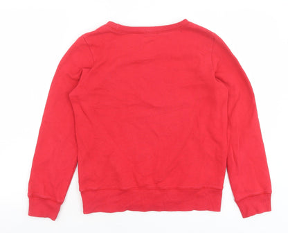 BSX Girls Red 100% Cotton Pullover Sweatshirt Size M Pullover - Music