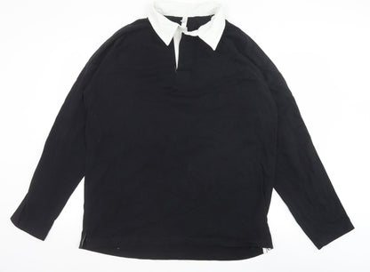 Mens UK Size 2XL Kariban Black  Button-Up Long Sleeve Casual Shirt