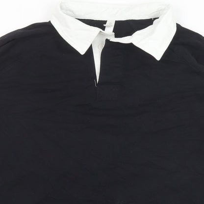 Mens UK Size 2XL Kariban Black  Button-Up Long Sleeve Casual Shirt