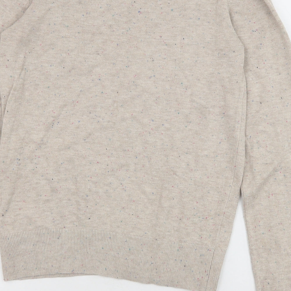 Womens UK Size XS H&M Beige Pullover Jumper
