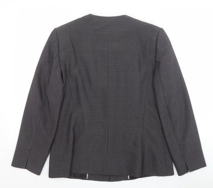Klass Womens Grey Polyester Jacket Blazer Size 14