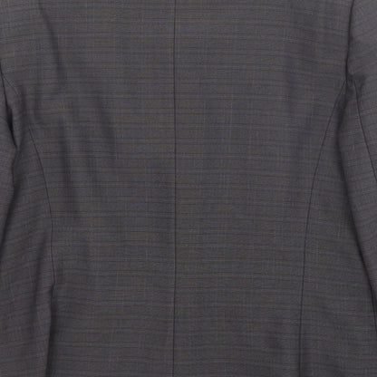 Klass Womens Grey Polyester Jacket Blazer Size 14