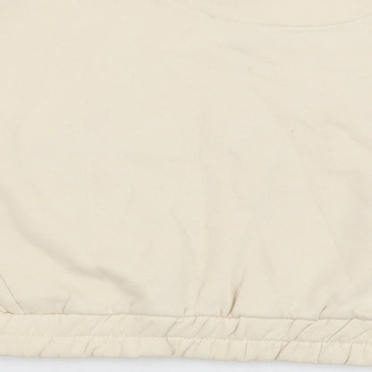 HOLYFIELD Girls Beige Cotton Pullover Sweatshirt Size 11 Years Pullover - Contrast Stitching