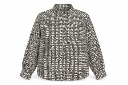 Womens UK Size M H&M Black Basic Button-Up