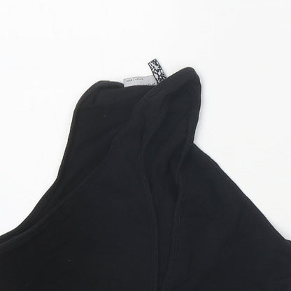 Womens UK Size 10 ASOS Black Cropped Tank