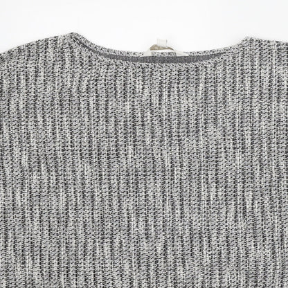 Apricot Womens Grey Round Neck Polyester Pullover Jumper Size 10