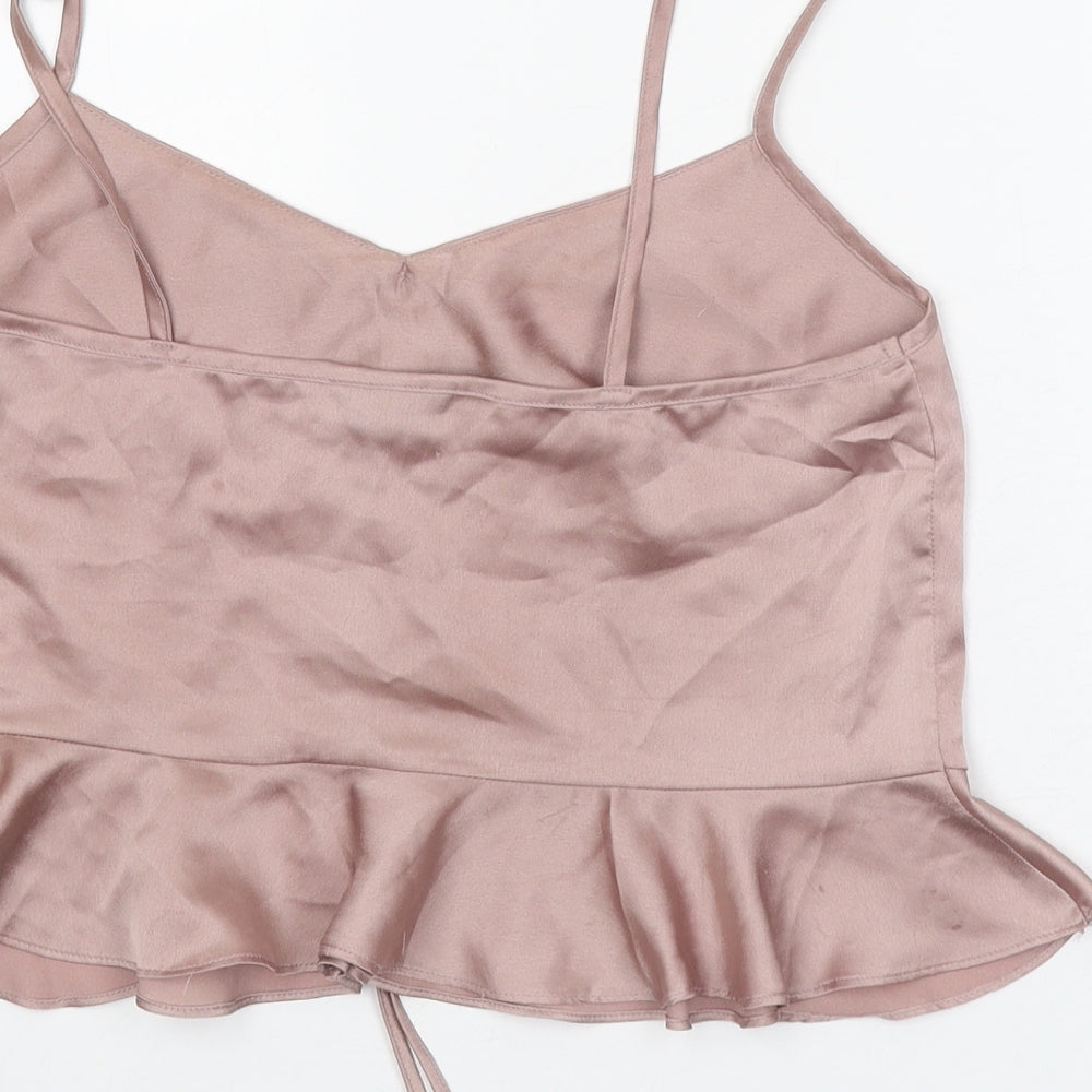 Womens UK Size 8 Topshop Pink Camisole Tank