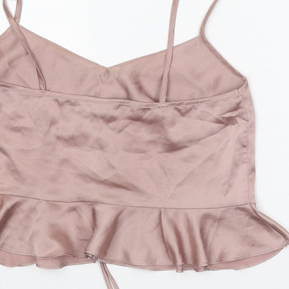 Womens UK Size 8 Topshop Pink Camisole Tank