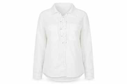 Womens UK Size M Preworn White Basic Blouse