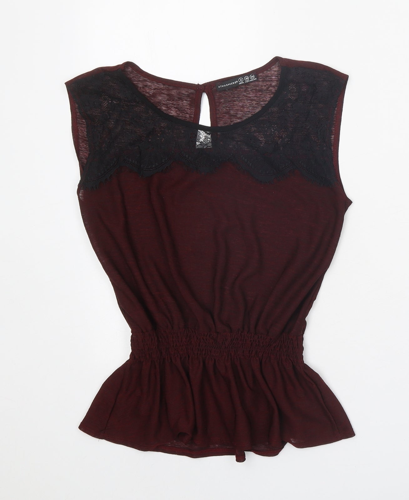 Womens UK Size 8 Atmosphere Brown Basic Tank
