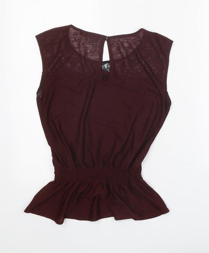 Womens UK Size 8 Atmosphere Brown Basic Tank