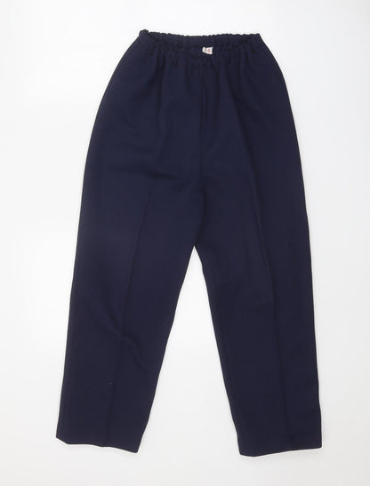 Womens UK Size 14 Preworn Regular Fit  Blue Trousers