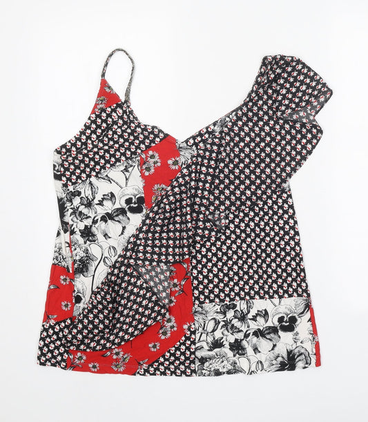 Womens UK Size 12 NEXT Red Basic Tank