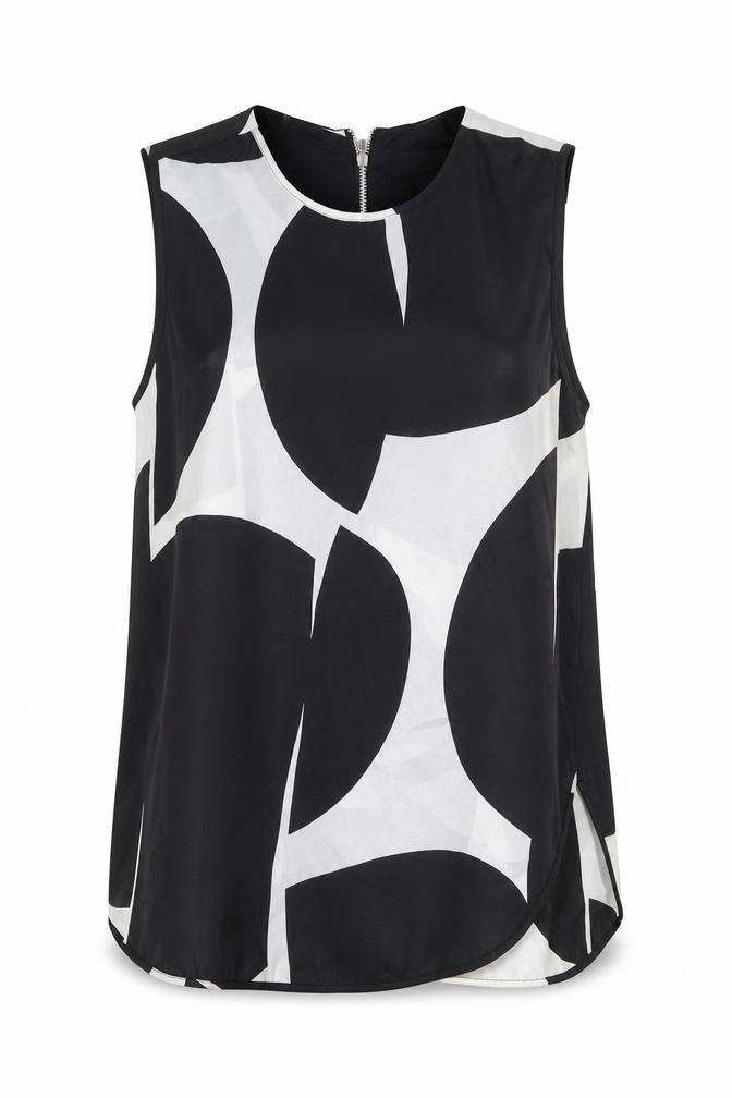 Womens UK Size 8 Topshop Black Basic Tank