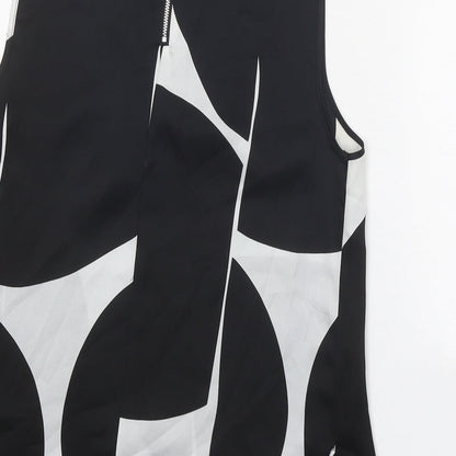 Womens UK Size 8 Topshop Black Basic Tank